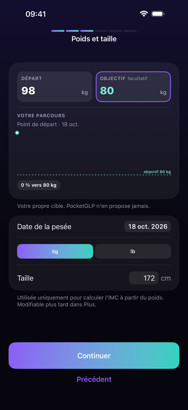 Votre objectif, à votre rythme